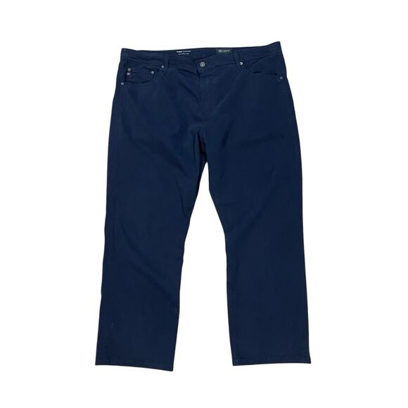 AG Men's Jeans Size 40x27 (Tag 40x32) Everett Sueded Slim Straight Leg Blue - Picture 1 of 14